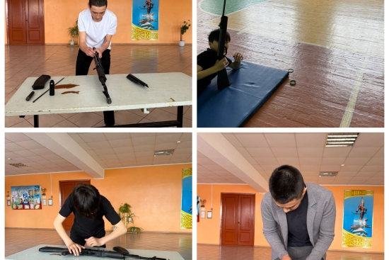   В соответствии с утверждённым воспитательным планом школы преподавателем-организатором НВиТП Е. Тлегеном среди учащихся 9–10 классов было проведено военно-спортивное мероприятие.